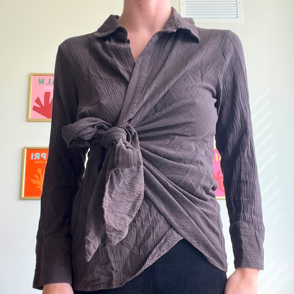 ZARA Tie Top